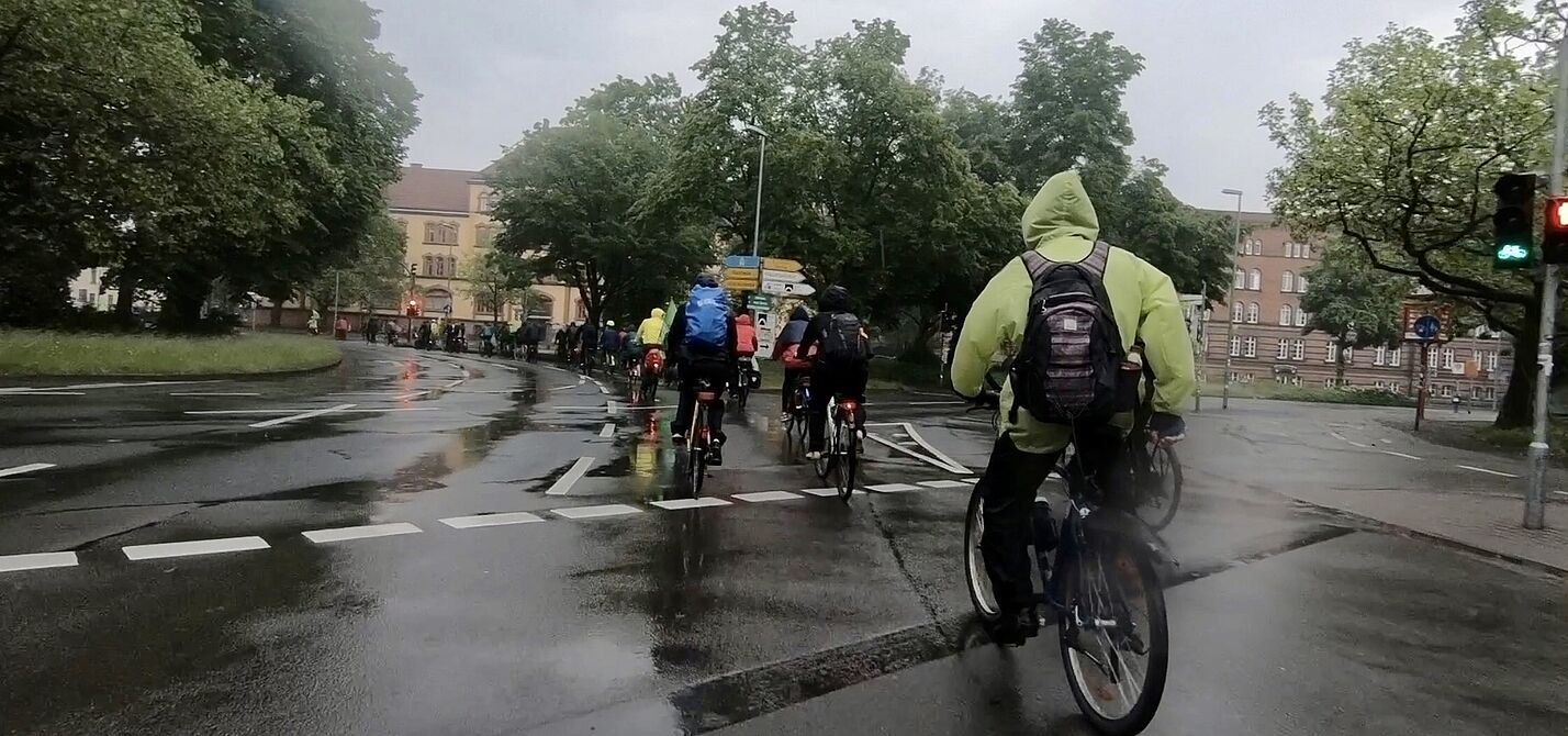 Fahrraddemo gegen den Bau der A20 in Oldenburg