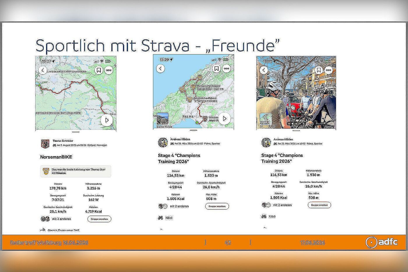 Folie: Sportlich mit Strava