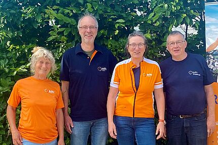 Vorstand, vlnr: Karin klaus-Witten, Johann Yzer, Dagmar Schaumburg, Jochen Meißner-Warnecke
