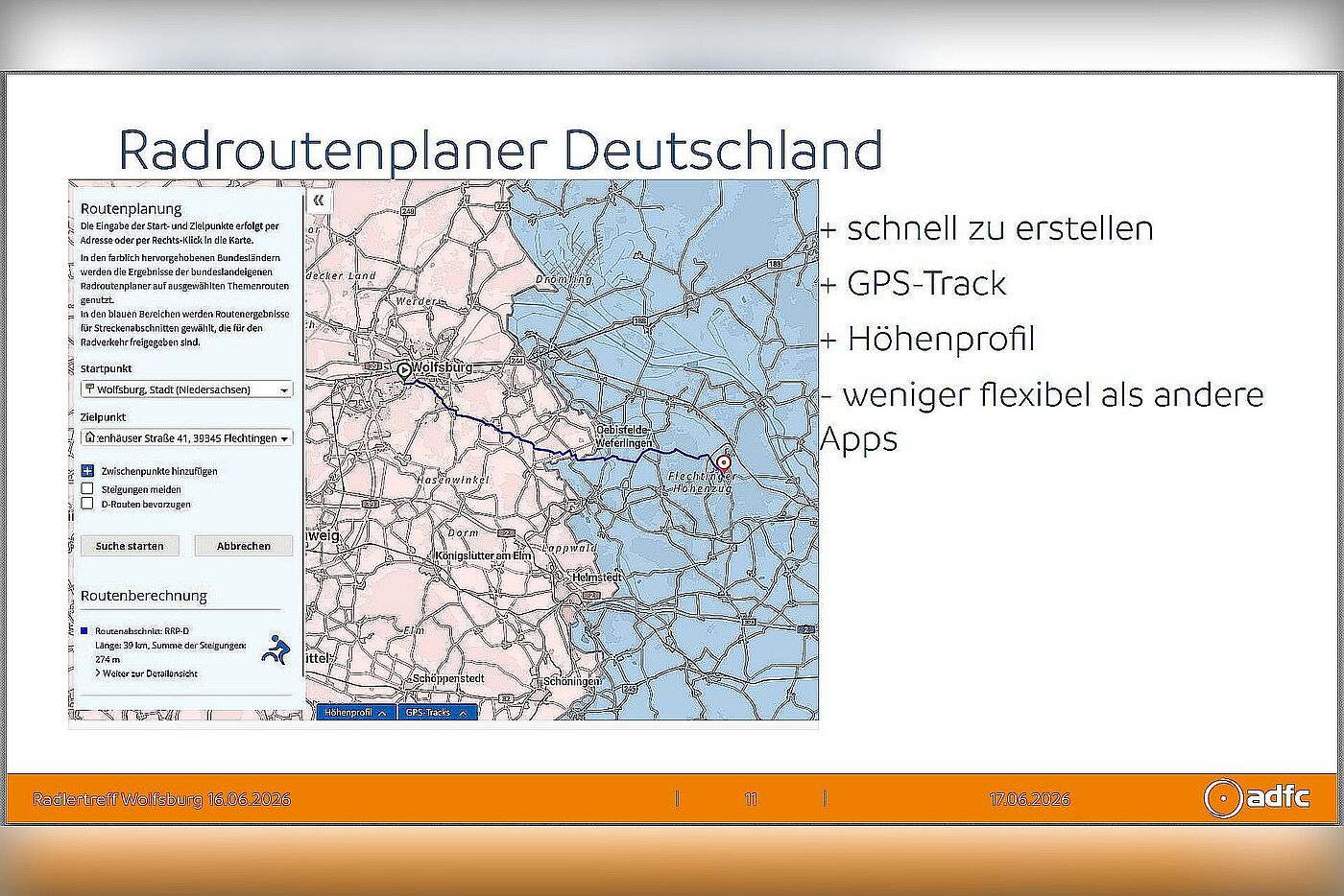 Folie Routenplaner Deutschland