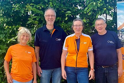 Vorstand, vlnr: Karin klaus-Witten, Johann Yzer, Dagmar Schaumburg, Jochen Meißner-Warnecke