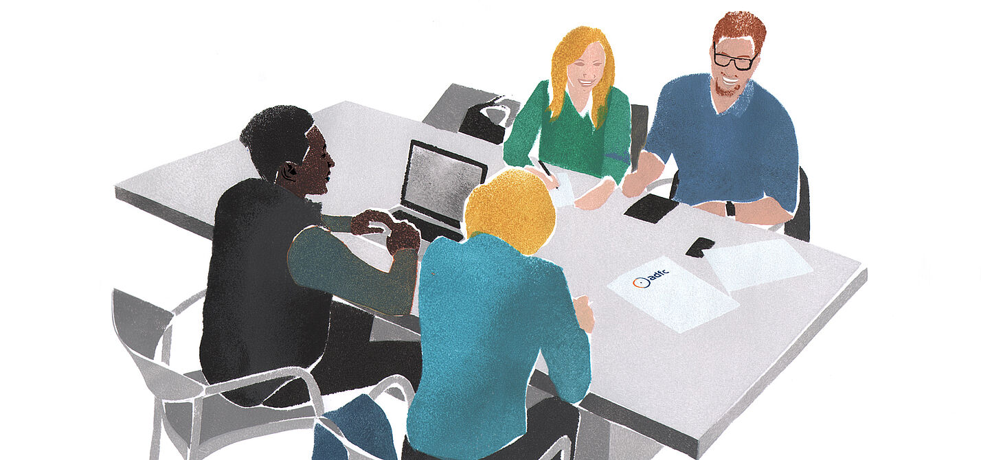 Planungsrunde Illustration Planungsrunde Illustration